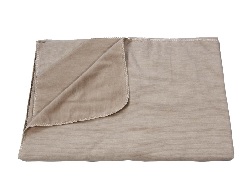 Wohndecke 150x200 cm, uni hellgrau, 1.350 g, waschbar, Öko-Tex-Standard, hochwertiger RESTPOSTEN