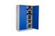 Stahl-Flügeltüren-Schrank, 195 x 92 x 50 cm, 5 OH, blau