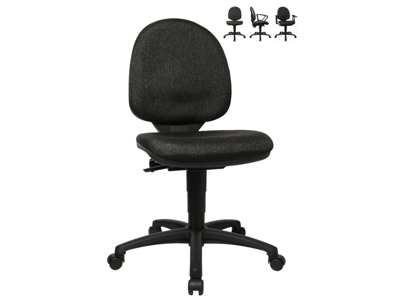 Bürodrehstuhl  EXP0611 in schwarz, zerlegt