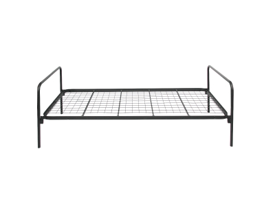 Metall-Etagenbett 90x190 cm, schwarz, einzeln stellbar