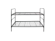 Metall-Etagenbett 90x190 cm, schwarz, einzeln stellbar