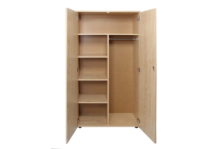 Holz-Kleiderschrank, 180x90x50 cm (HxBxT), Ahorn-Dekor,...