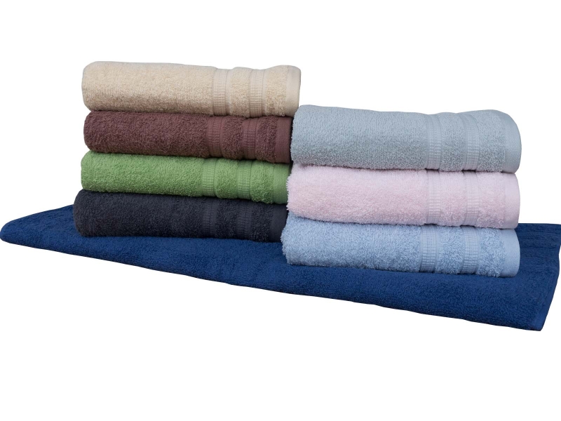 Duschtuch Walk-Frottier_C 70x140 cm, bunt sortiert, 380 g/m², VE: 36 Stk./Karton