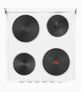 Elektro-Standherd Exquisit EH 10.3.F2 weiß (50-er)