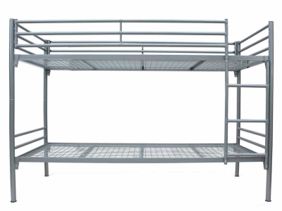 Sicherheits-Metall-Etagenbett LF 90x200 cm, silber,...