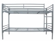 Sicherheits-Metall-Etagenbett LF 90x200 cm, silber, EN747-1:2012+A1:2015, einzeln stellbar