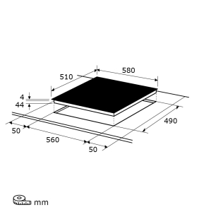 Glaskeramik-Kochfeld Exquisit EKC 601-2.2