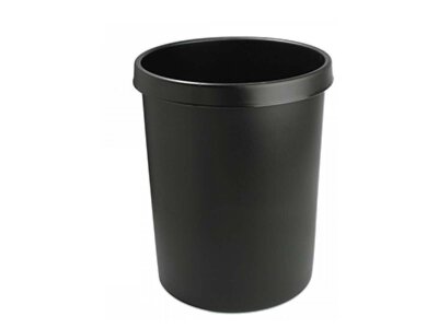 Papierkorb 18 Liter in Kunststoff schwarz